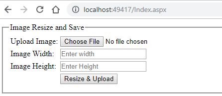 Image Resize And Upload With Dynamic Width And Height Values